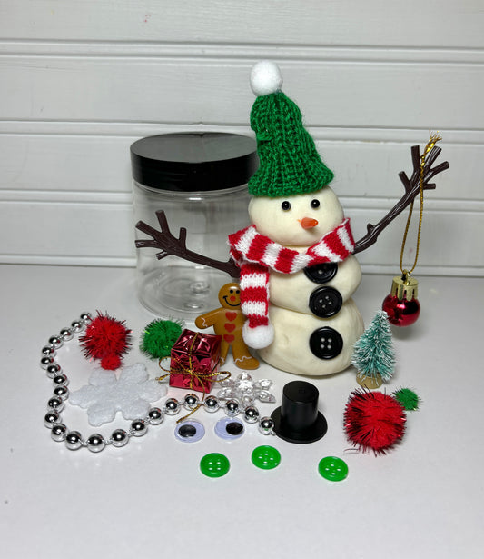 Build Your Own Snowman Jar